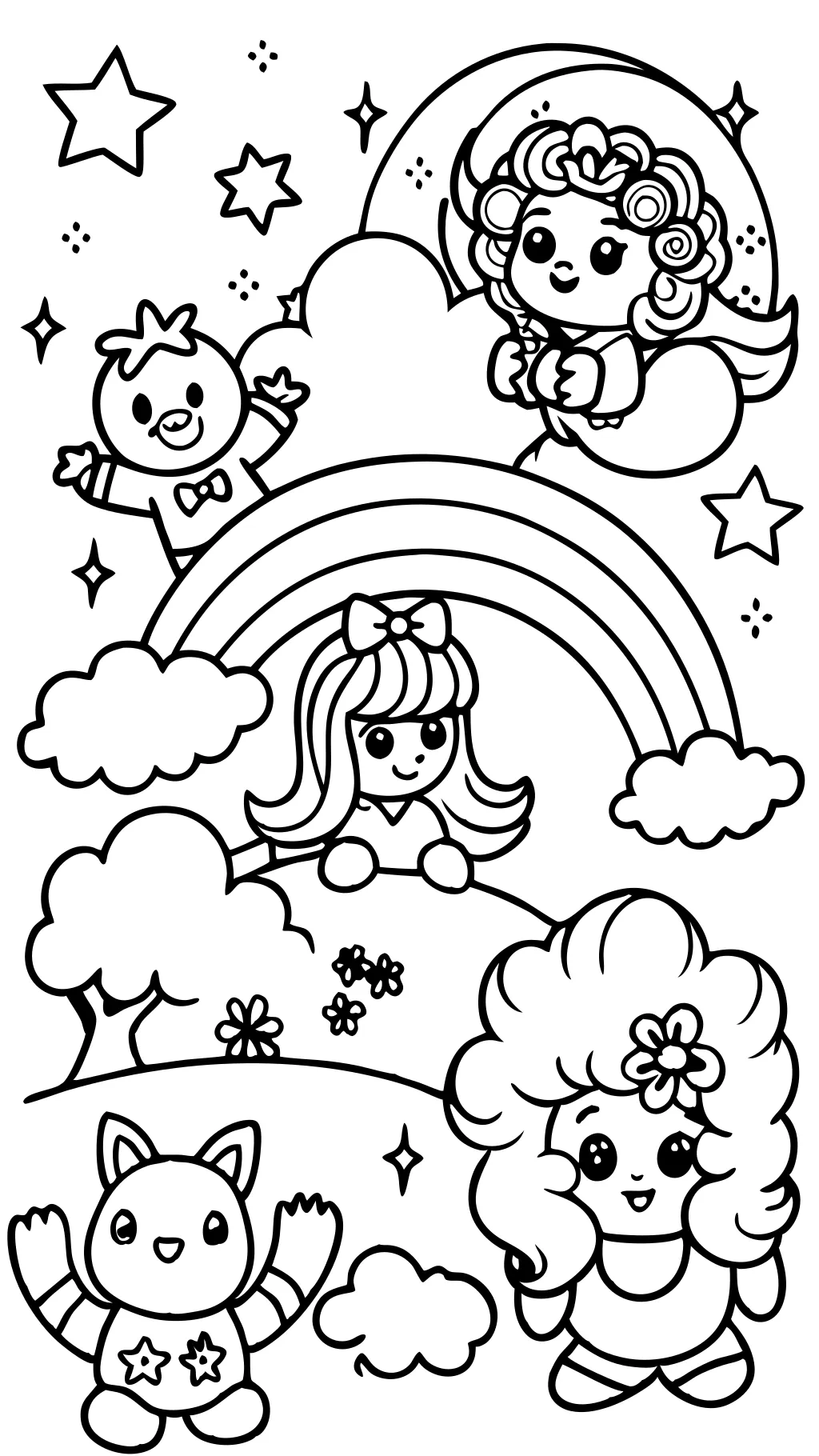 coloring pages rainbow brite